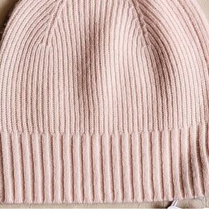 NORDSTROM 100% Cashmere NEW light Pink Knit Beanie Hat